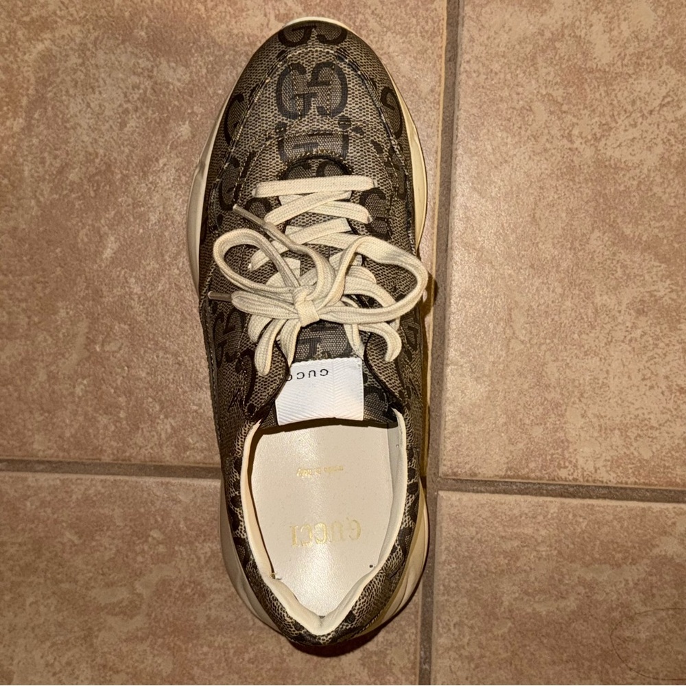 Gucci Rython Chunky Sneakers Size 39 - Picture 2 of 7